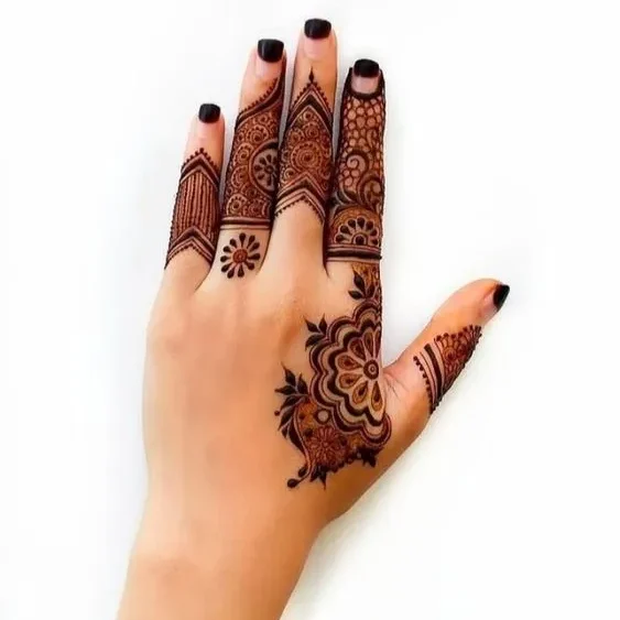 mehndi design simple finger