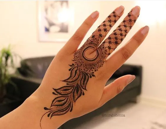 Mehndi Designs for Back Fingers