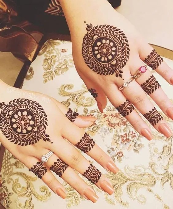 Simple Mehndi Designs for Fingers