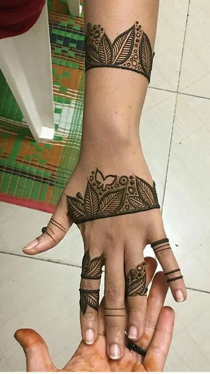 finger mehndi design easy and beautiful