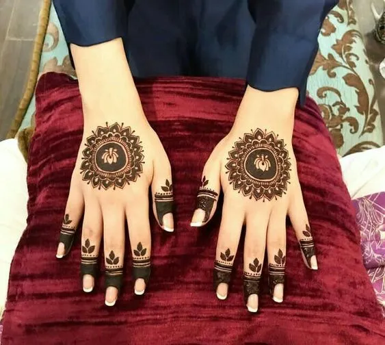 fingers design mehndi easy