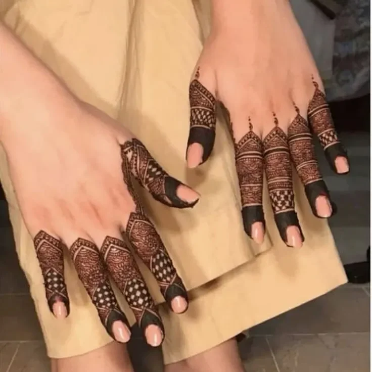 mehndi designs easy fingers