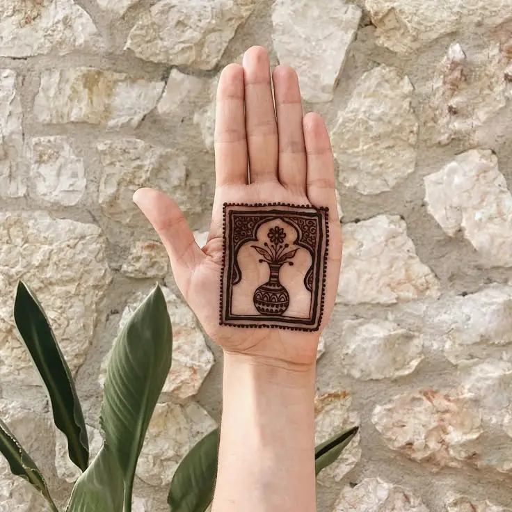 5 minute Arabic front hand mehndi
