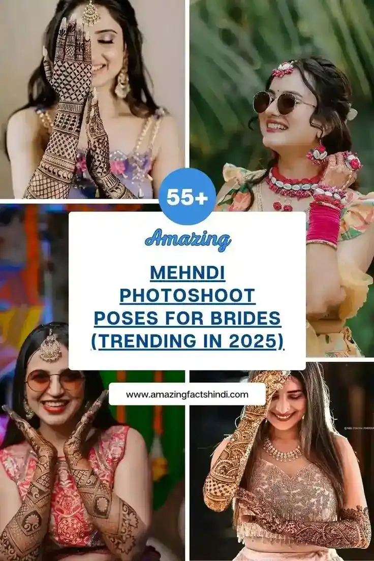 55+ Mehndi Photoshoot Poses
