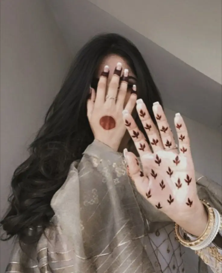 Arabic front hand mehndi for beginners