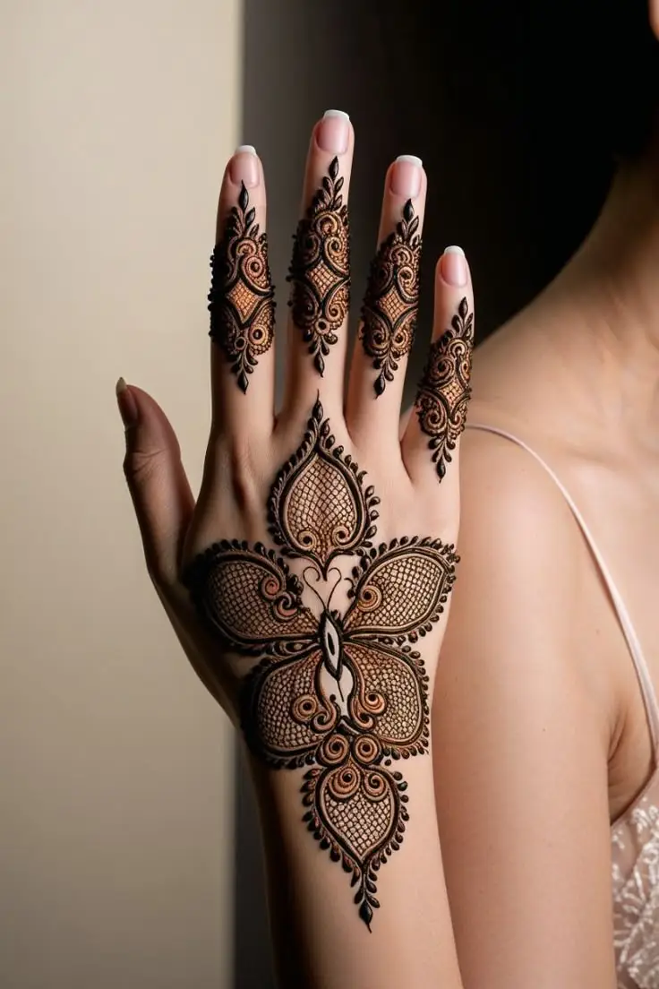 Concentric circle Arabic palm