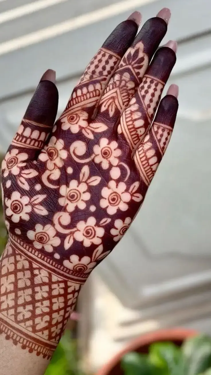 Easy Arabic Mehndi Design Front Hand Ideas