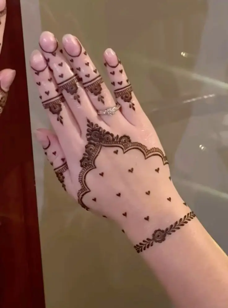 Step by step Arabic front hand