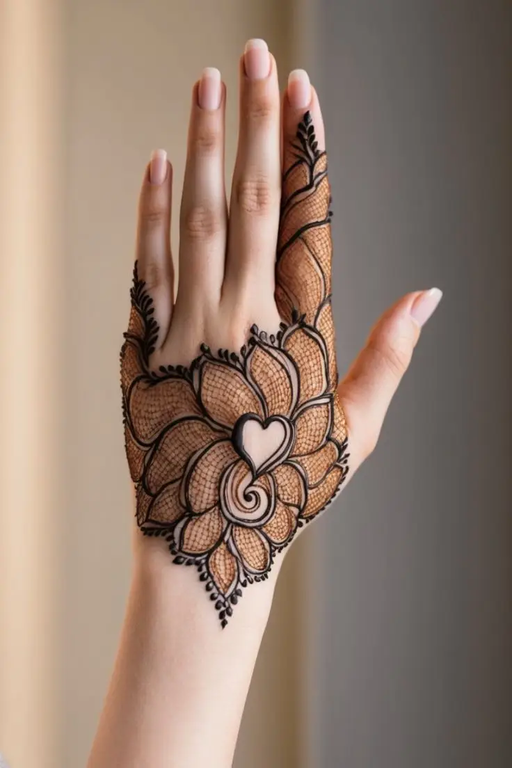 Wrist to fingers Arabic design