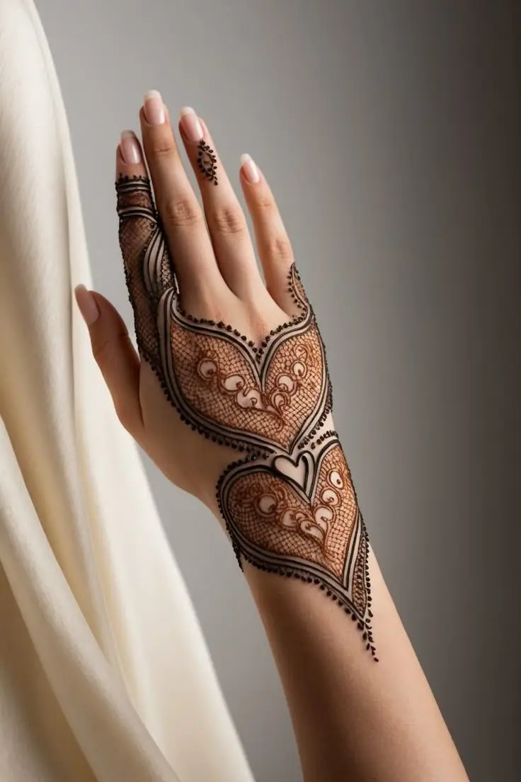 Yemeni dotwork front hand