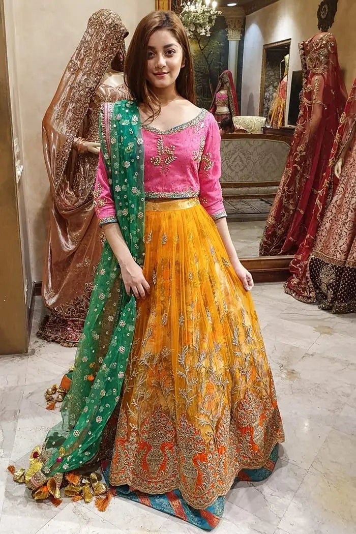 Anarkali suit for mehndi function