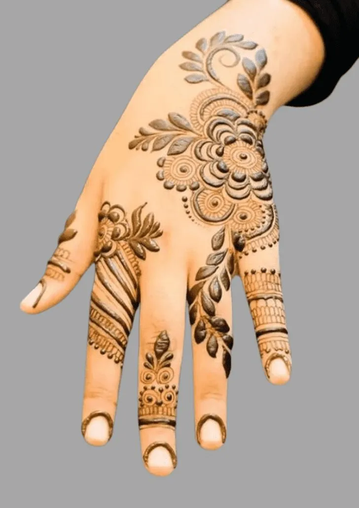 Arabic rose henna designs