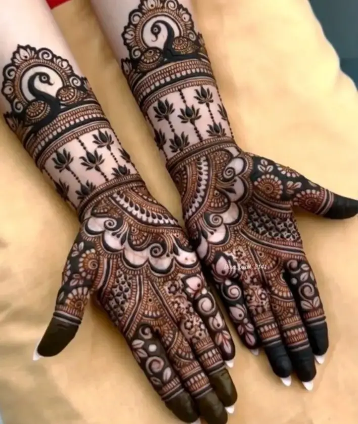 Bridal Mehndi with Moon