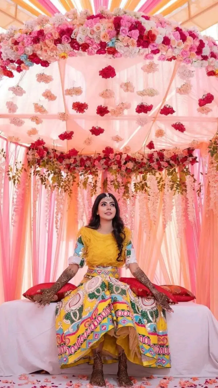 Customized bridal mehndi dress