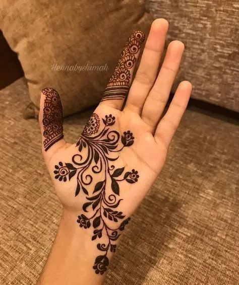 DIY flower henna tutorial