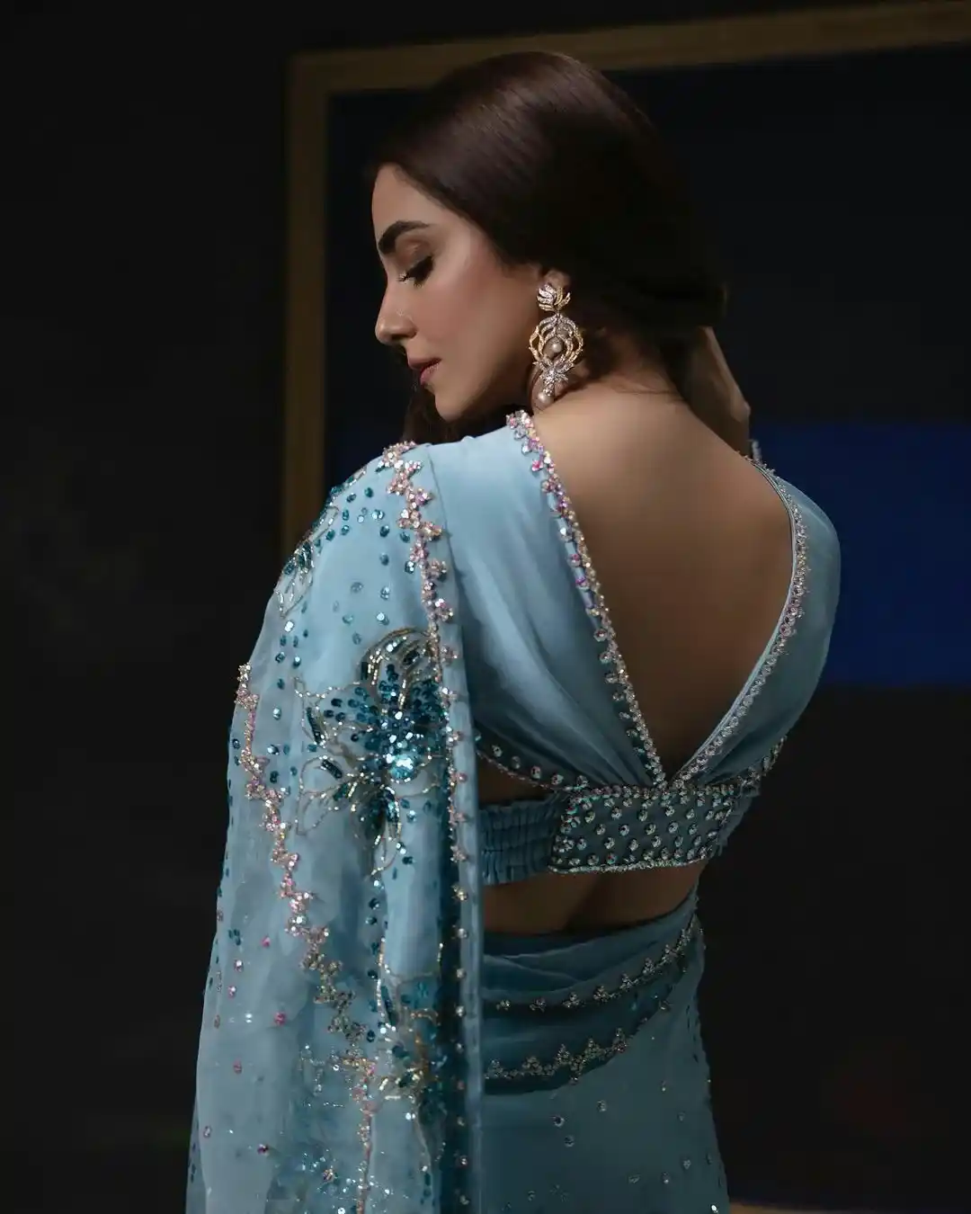 Designer net blouse back patterns