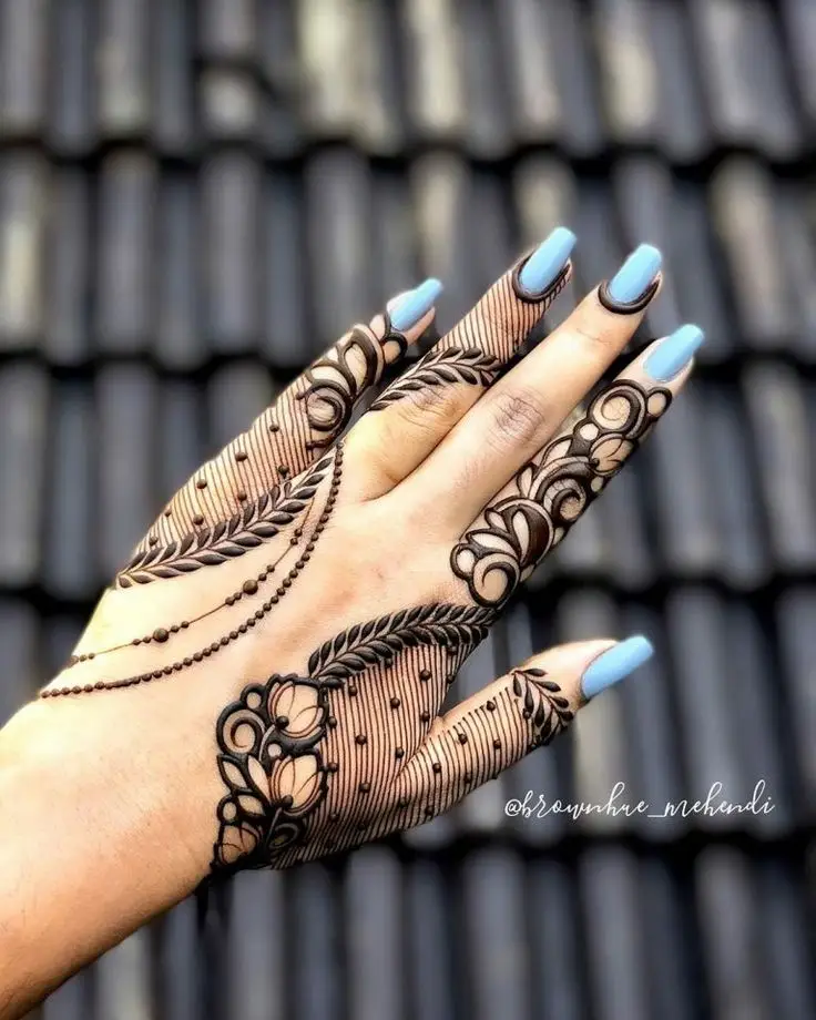 Easy Left Hand Mehndi Tutorial