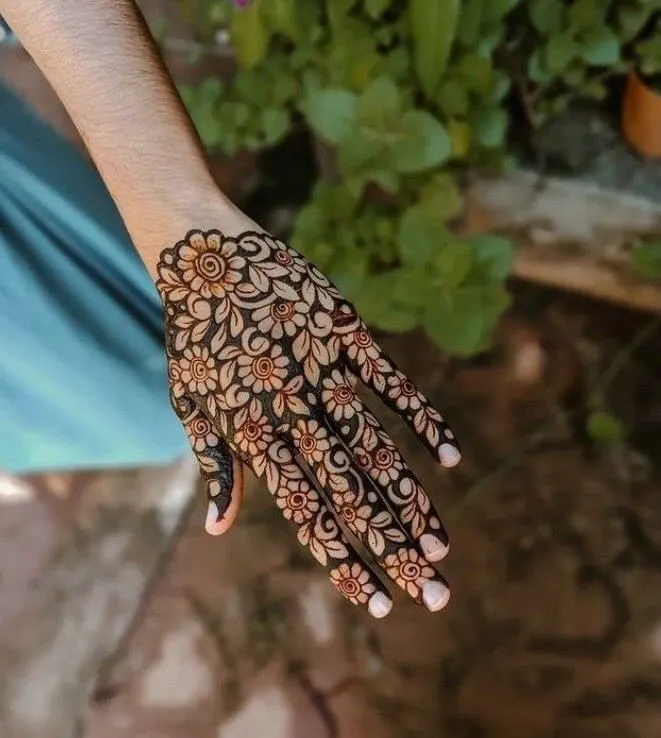 Eid special rose mehndi