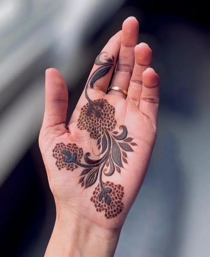 Festive Left Hand Mehndi Designs