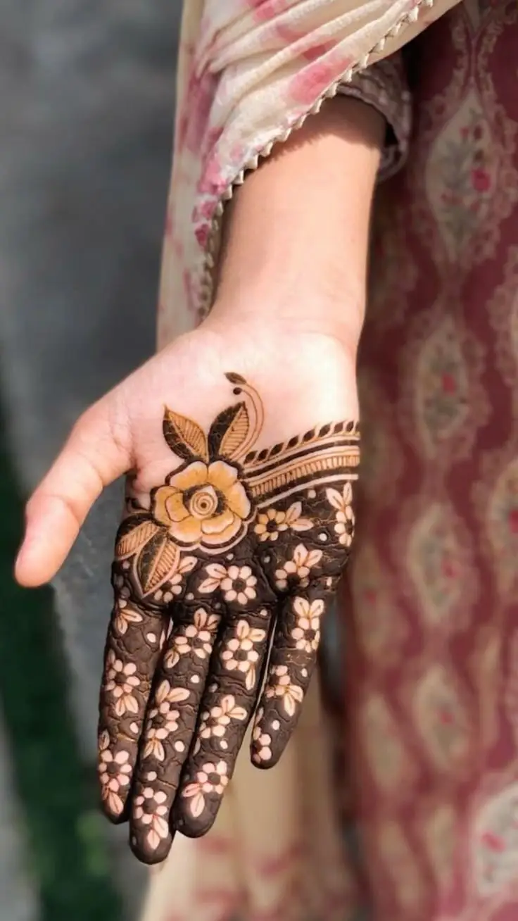 Festive Light Mehndi for Hands