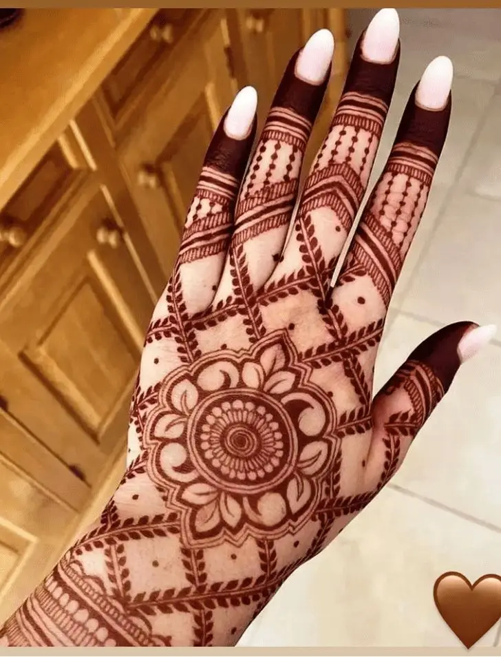 Floral Left Hand Mehndi