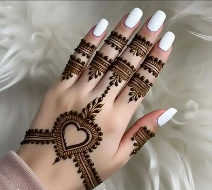 Gothic Black Fingertip Henna