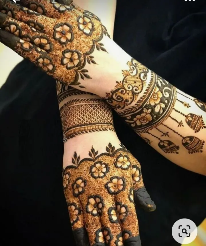How to draw rose mehndi