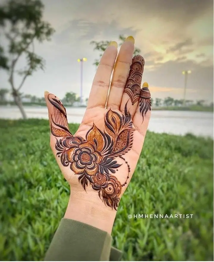 Indian Left Hand Bridal Mehndi
