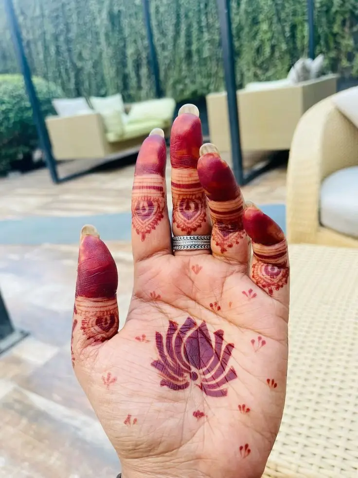 Latest Floral Back Hand Mehndi Designs