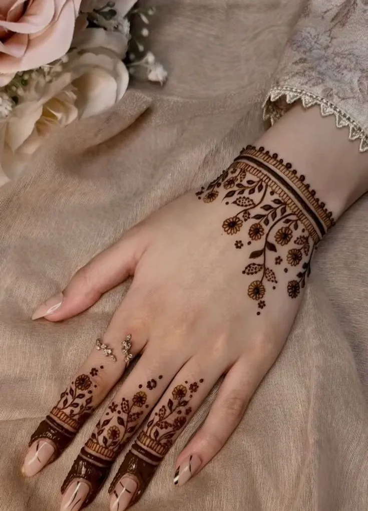 Latest floral henna designs 2025