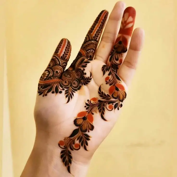 Left Hand Mehndi Design Back Side Collection