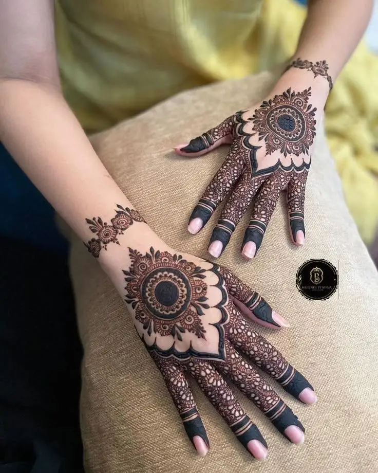 Left Hand Mehndi Practice Sheets