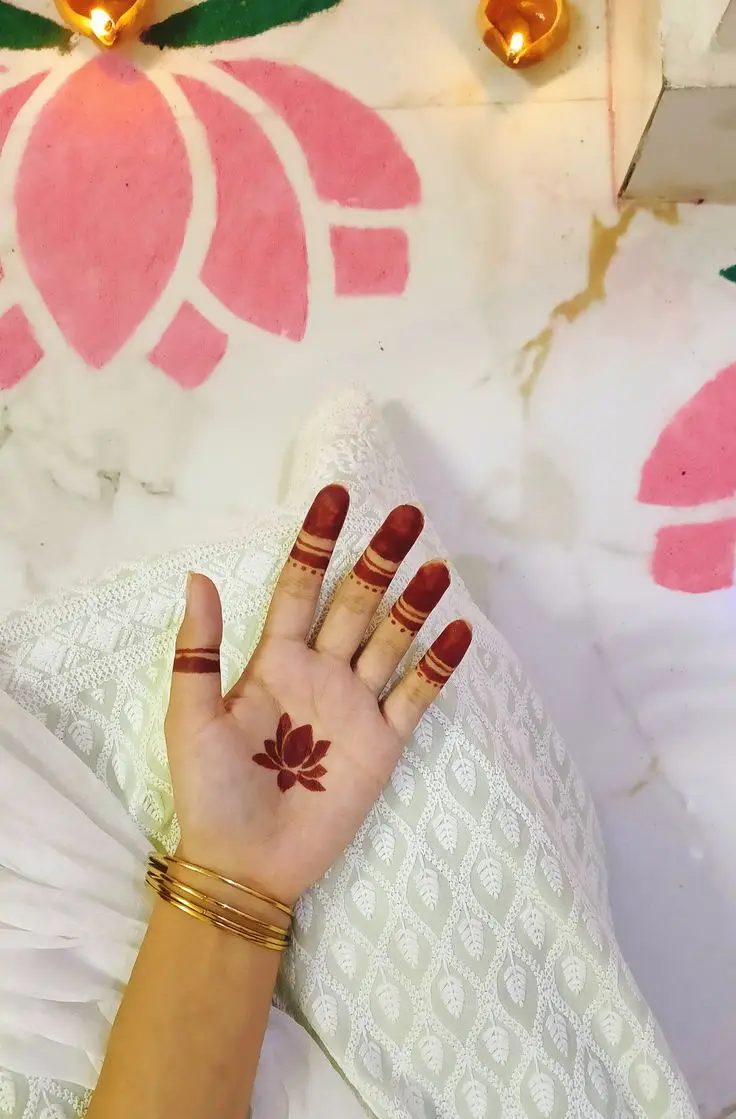 Mehndi Flower Design Photo Inspiration