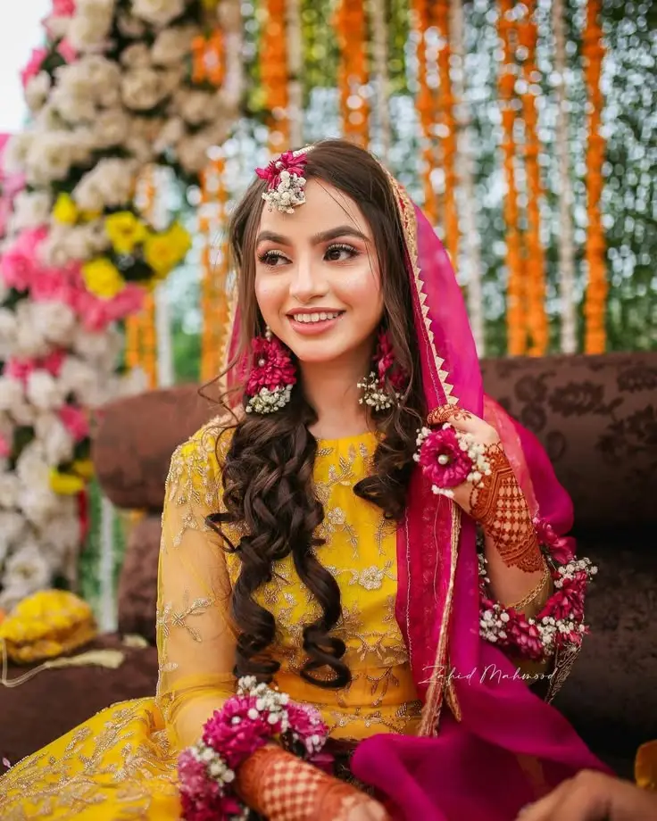 Mehndi Function Dress for Bride
