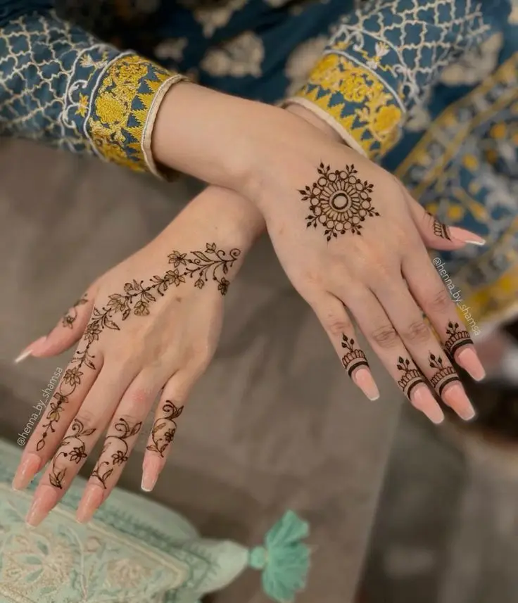 Micro Fine Fingertip Mehndi You Need a Magnifier to See