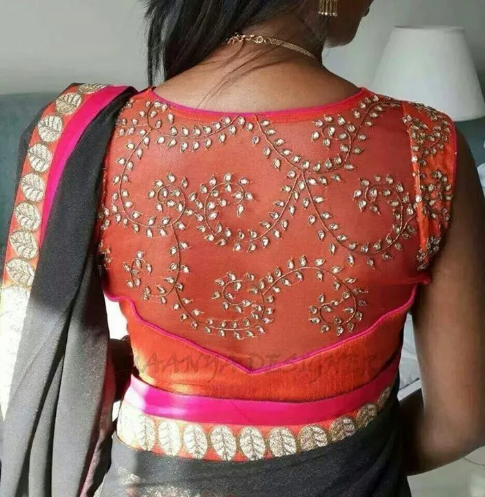Perfect fit net back blouse