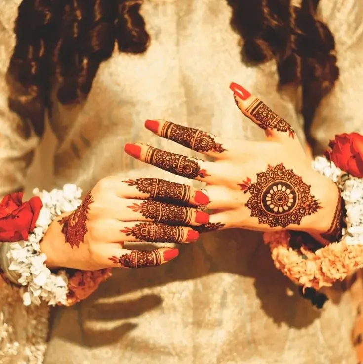 Pinterest inspired floral henna