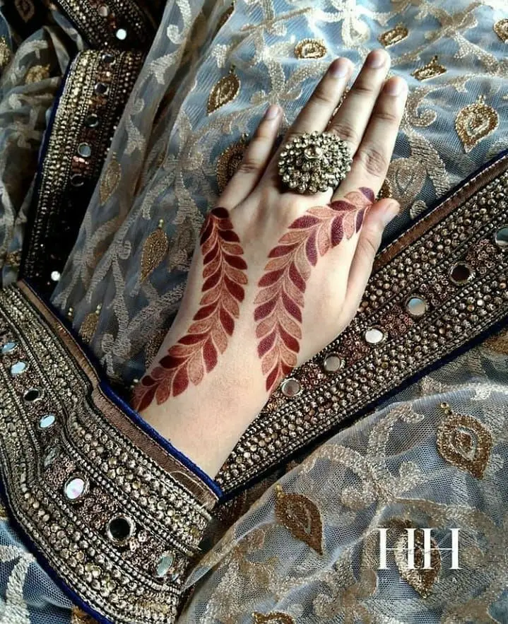 Quick Left Hand Mehndi Ideas