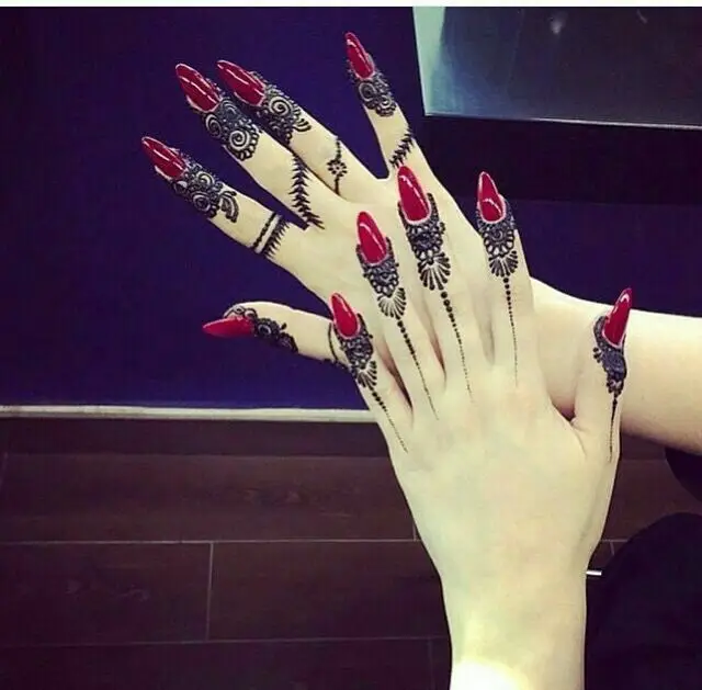 Rainproof Fingertip Mehndi