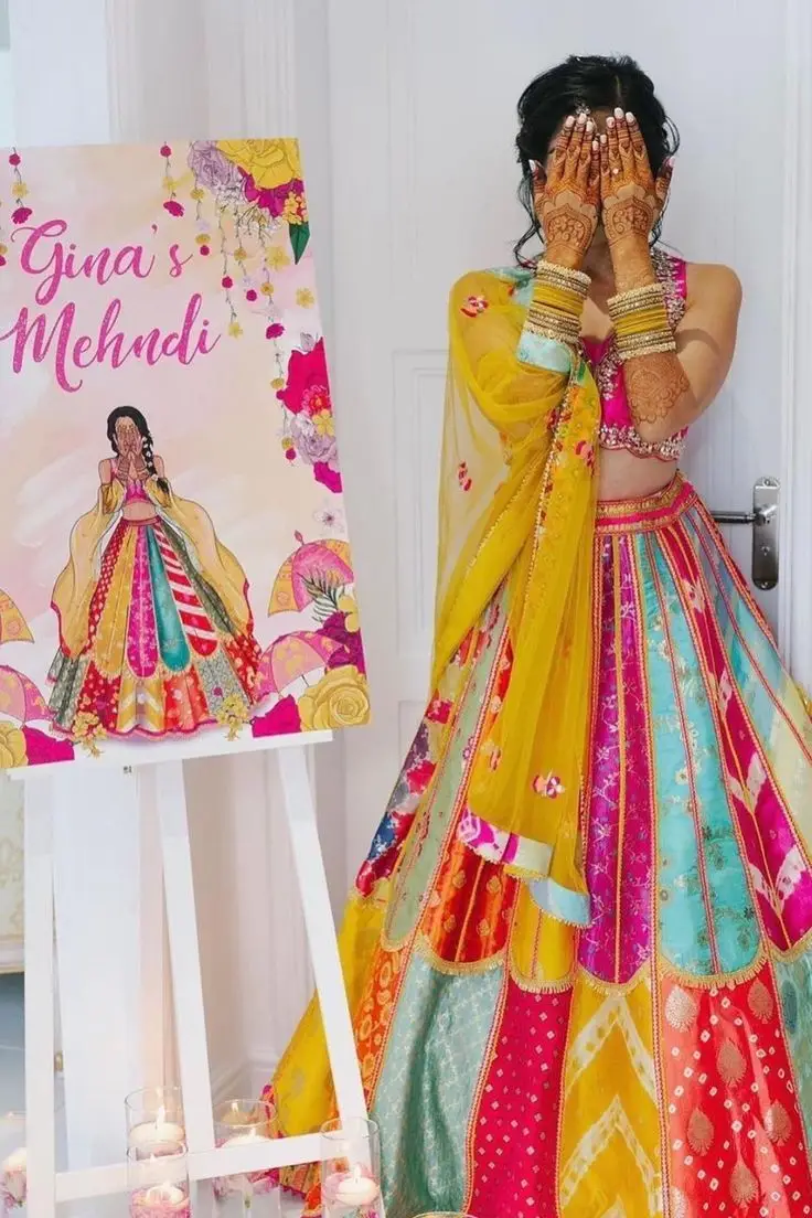 Ready made mehndi outfits for brides