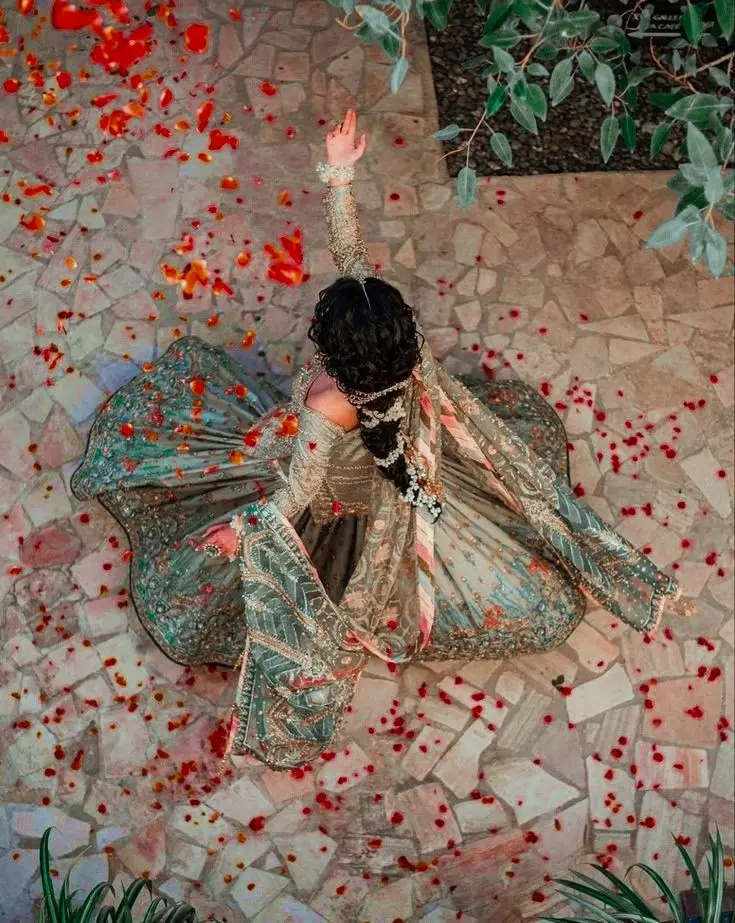 Sharara set for mehndi ceremony
