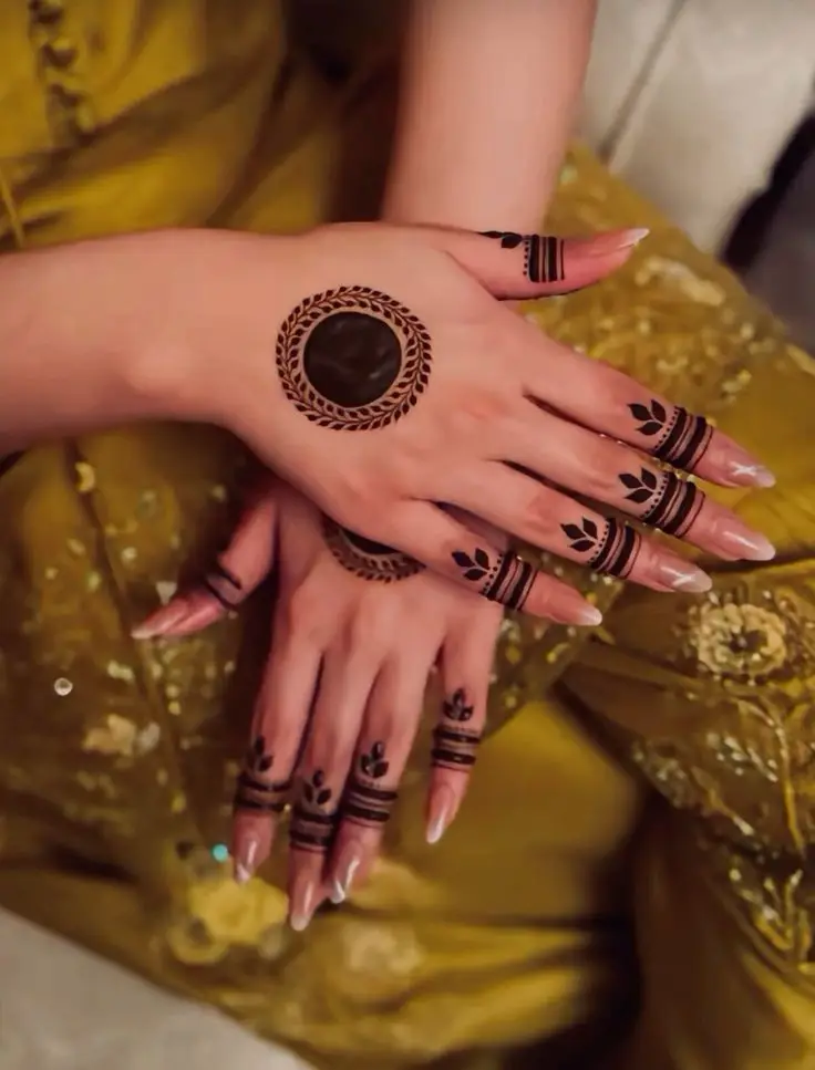 Single Finger Mehndi for Rings