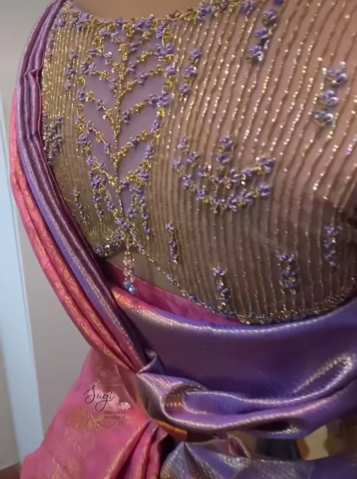 Soft net back blouses