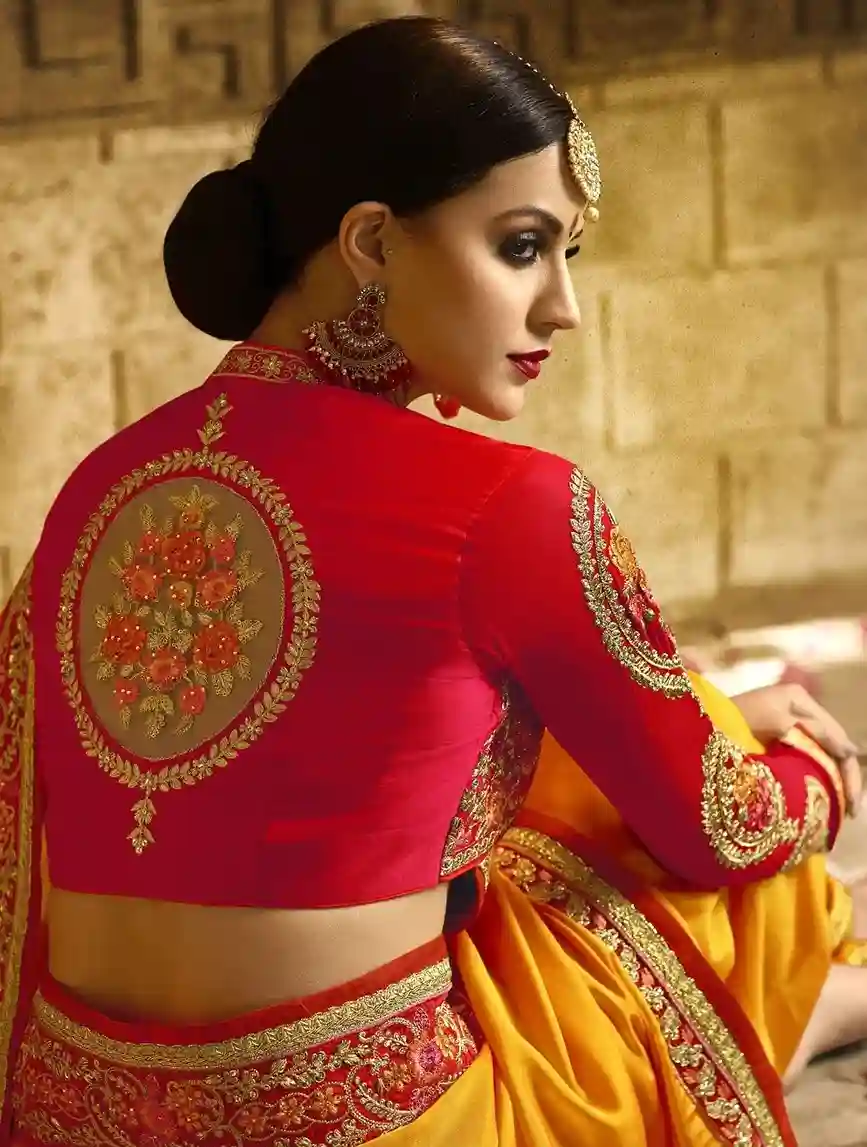 Stylish Net Blouse Back Neck Patterns for Parties