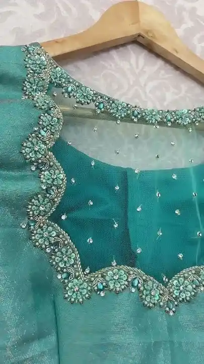 Stylish net blouse backs