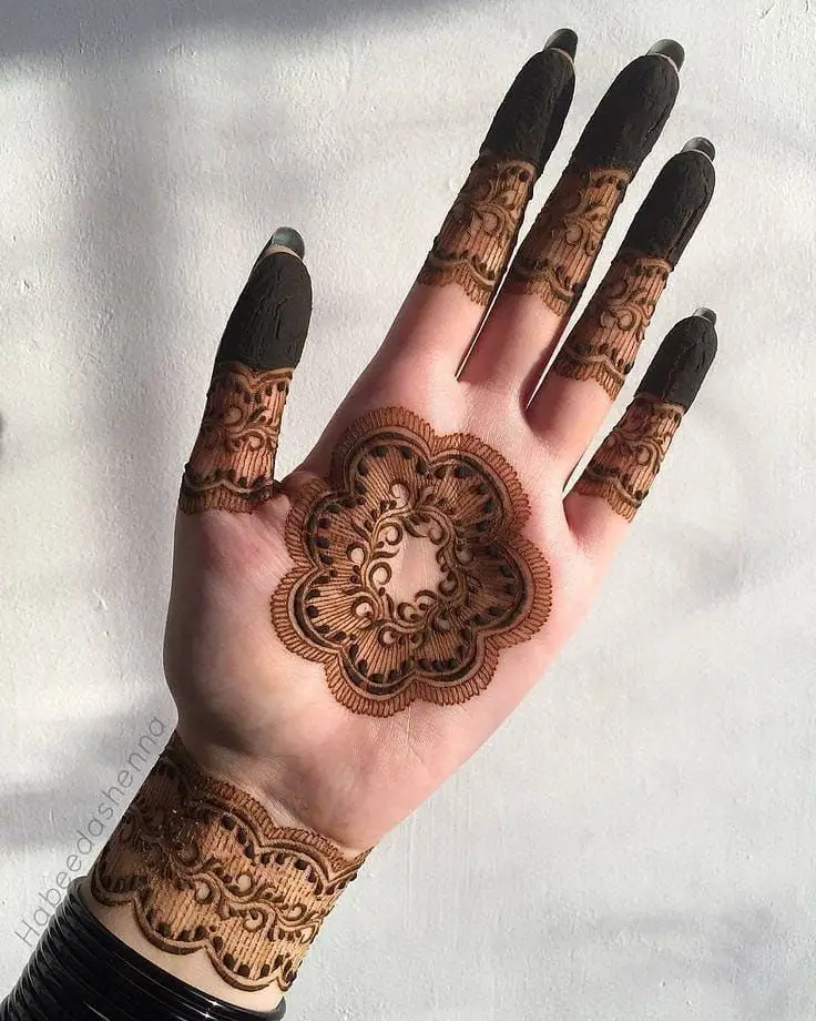 Trending Left Hand Arabic Mehndi Design