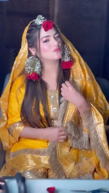 lehenga with flowers