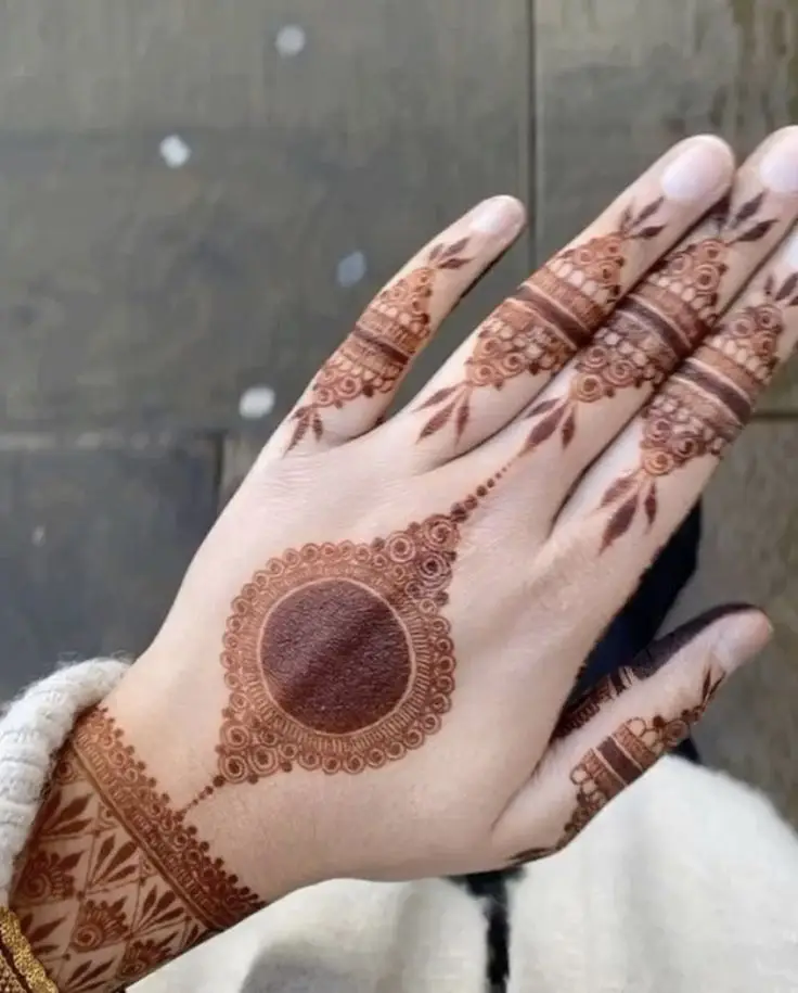 Dot and Circle Mehndi Designs