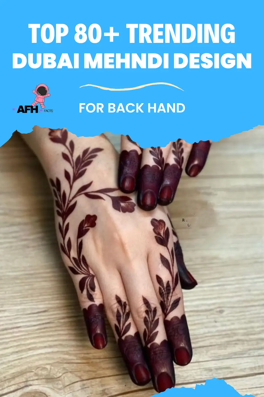 Dubai Mehndi Design for Back Hand