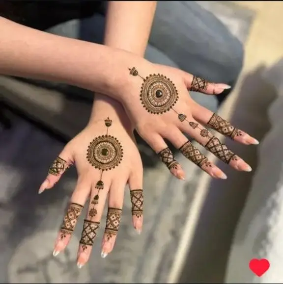 Easy finger mehndi designs for beginners
